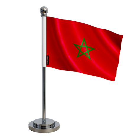 Drapeau bureau maroc en polyester - pixelforma