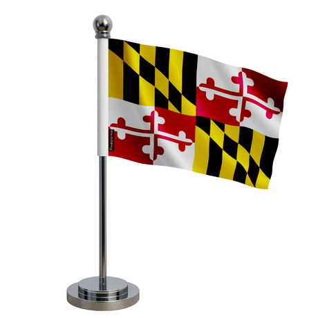 Drapeau bureau maryland en polyester - pixelforma