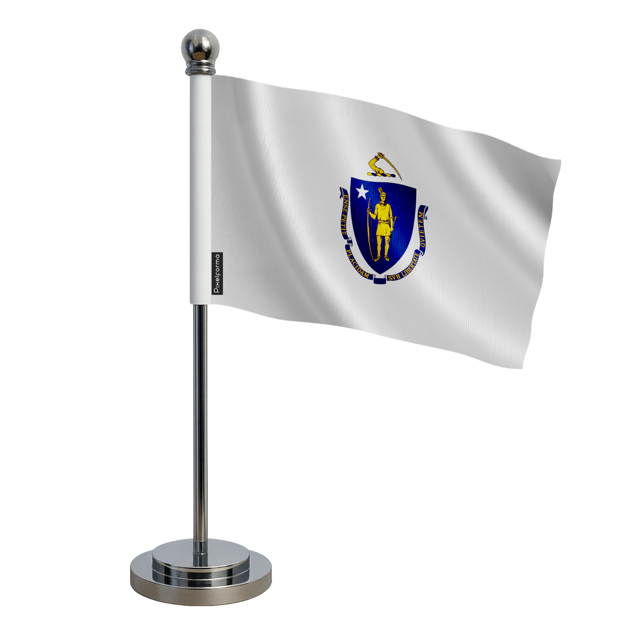 Drapeau bureau massachusetts en polyester - pixelforma