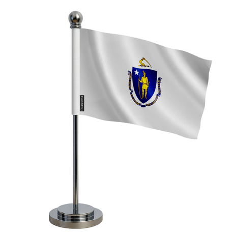 Drapeau bureau massachusetts en polyester - pixelforma