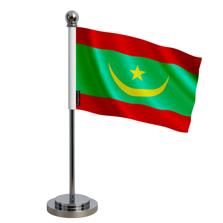 Drapeau bureau mauritanie en polyester - pixelforma