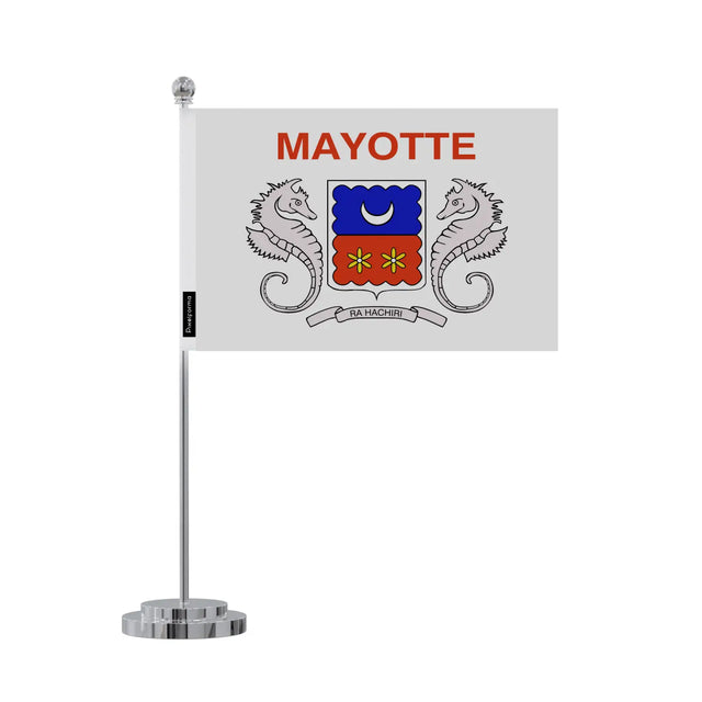 Drapeau bureau mayotte en polyester - pixelforma