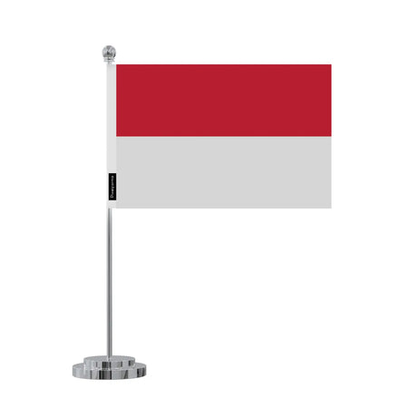Drapeau bureau monaco en polyester - pixelforma