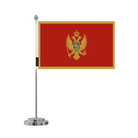 Drapeau bureau monténégro en polyester - pixelforma
