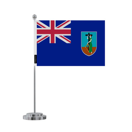 Drapeau bureau montserrat en polyester - pixelforma