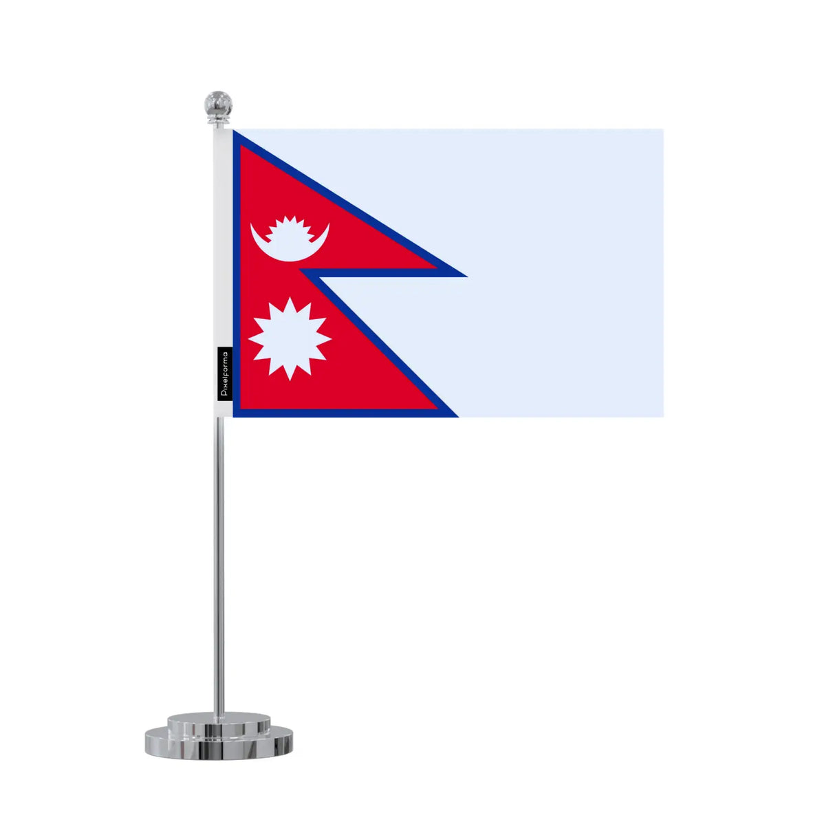 Drapeau bureau népal en polyester - pixelforma