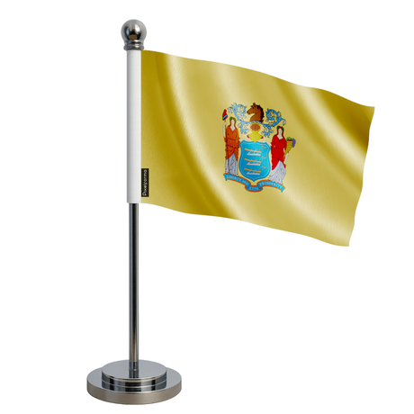 Drapeau bureau new jersey en polyester - pixelforma