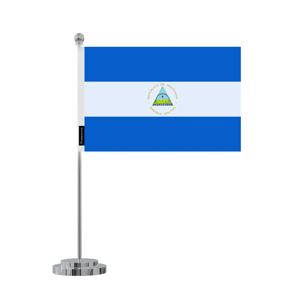 Drapeau bureau nicaragua en polyester - pixelforma