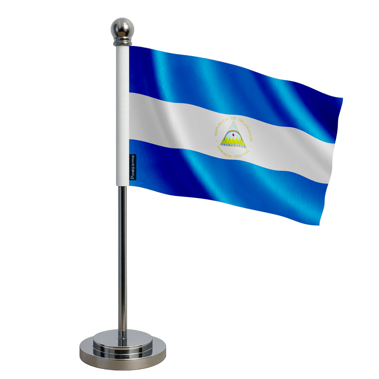 Drapeau bureau nicaragua en polyester - pixelforma