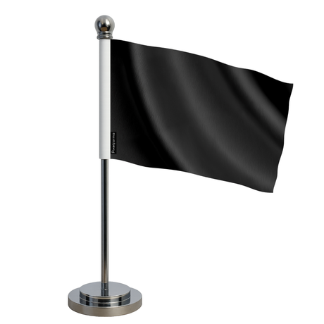 Drapeau bureau noir en polyester - pixelforma