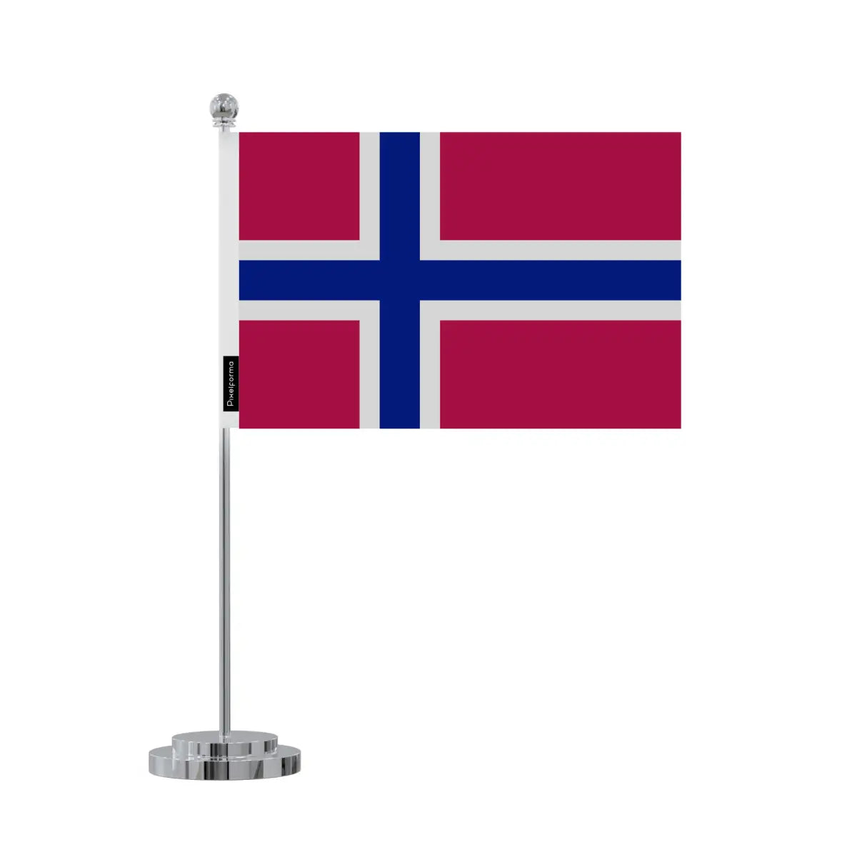 Drapeau bureau Norvège en Polyester - Pixelforma 