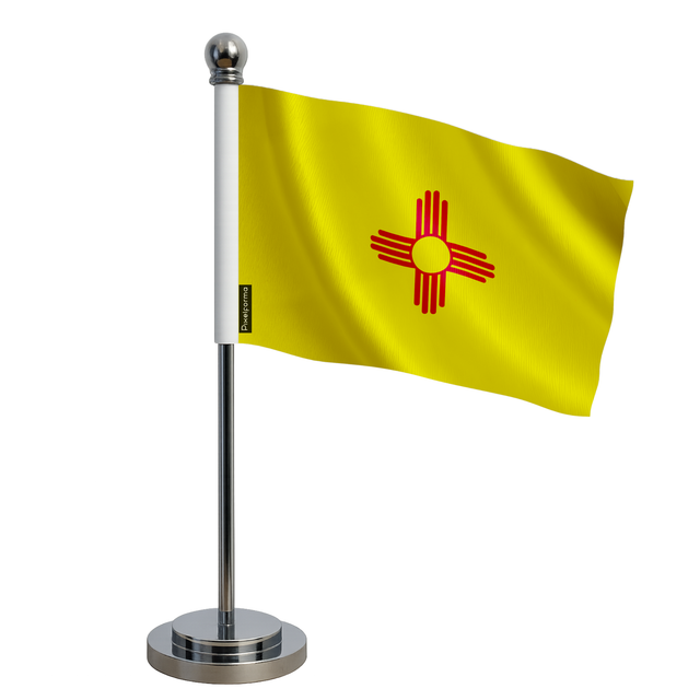 Drapeau bureau nouveau-mexique en polyester - pixelforma