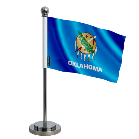 Drapeau bureau oklahoma en polyester - pixelforma