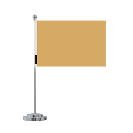Drapeau bureau orange clair en polyester - pixelforma