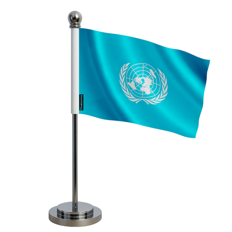 Drapeau bureau organisation des nations unies en polyester - pixelforma