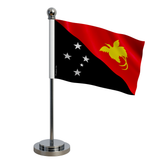 Drapeau bureau papouasie-nouvelle-guinée en polyester - pixelforma