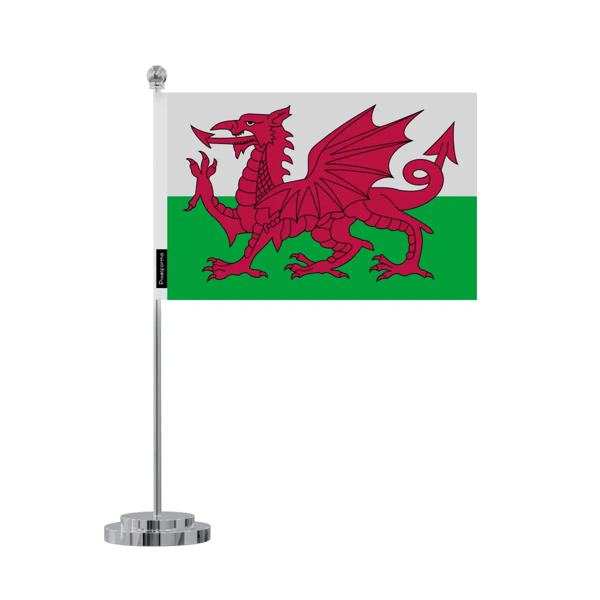 Drapeau bureau pays de galles en polyester - pixelforma