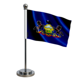 Drapeau bureau pennsylvanie en polyester - pixelforma