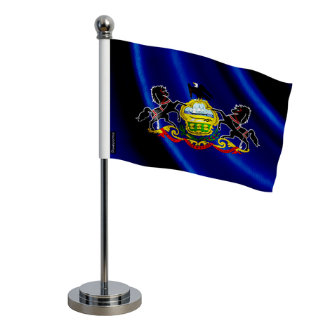 Drapeau bureau pennsylvanie en polyester - pixelforma