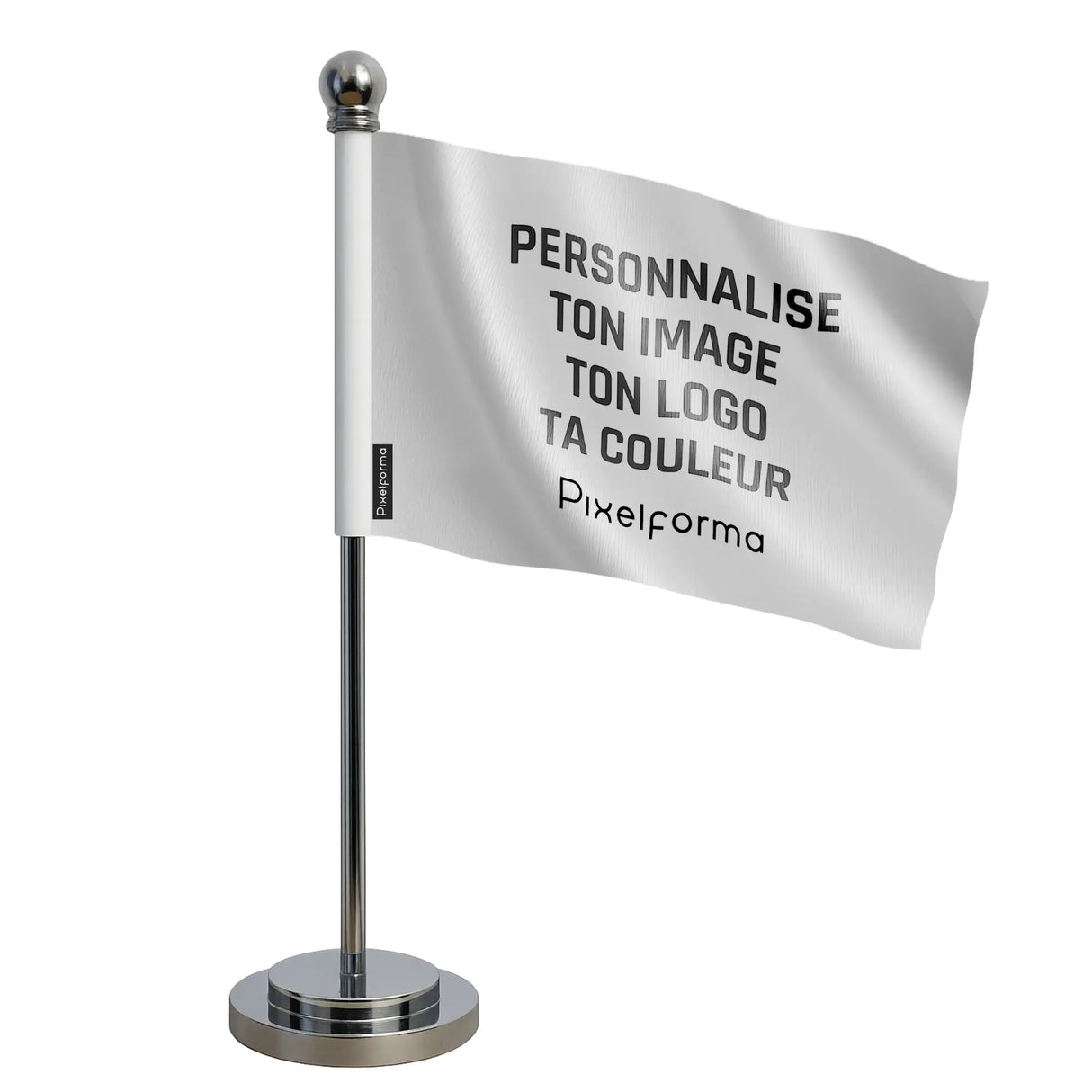 Drapeau bureau personnalisé france tissu résistant intempéries