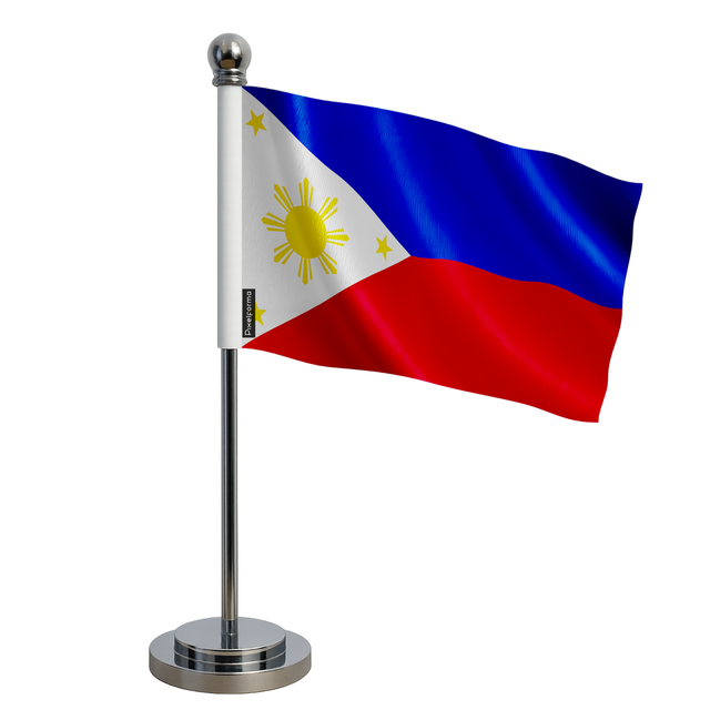 Drapeau bureau philippines en polyester - pixelforma