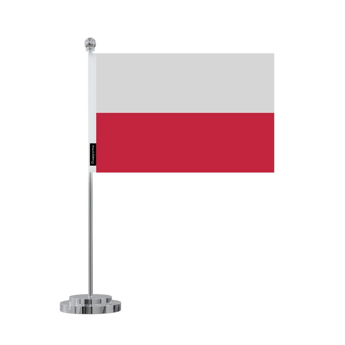 Drapeau bureau pologne en polyester - pixelforma