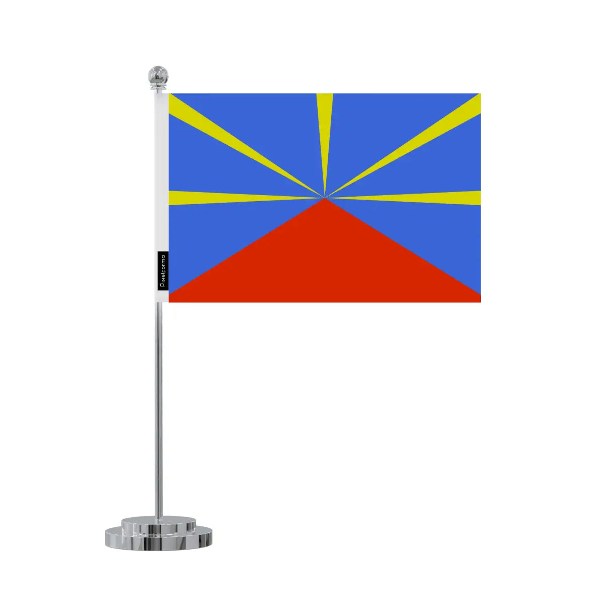 Drapeau bureau réunion en polyester - pixelforma