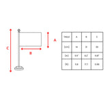 Drapeau bureau russie en polyester - pixelforma