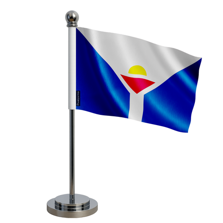 Drapeau bureau saint-martin en polyester - pixelforma