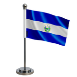 Drapeau bureau salvador en polyester - pixelforma