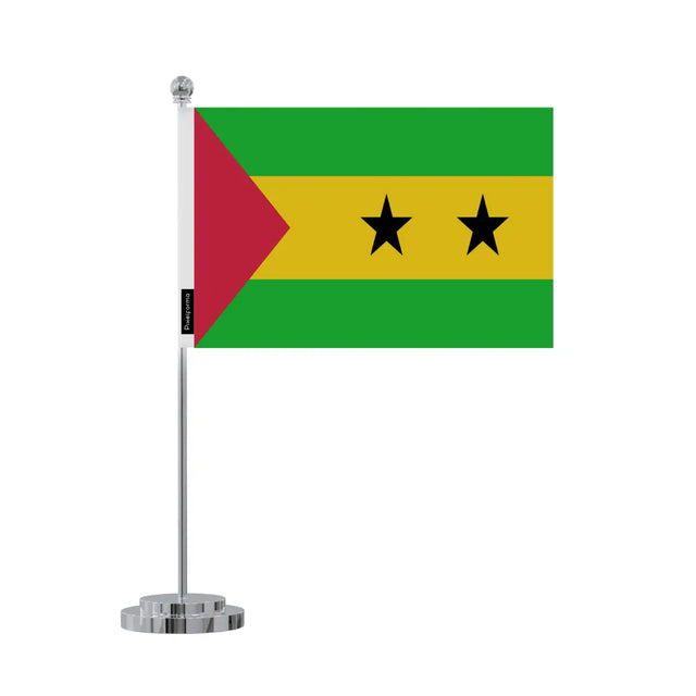 Drapeau bureau Sao Tomé-et-Principe en Polyester - Pixelforma 