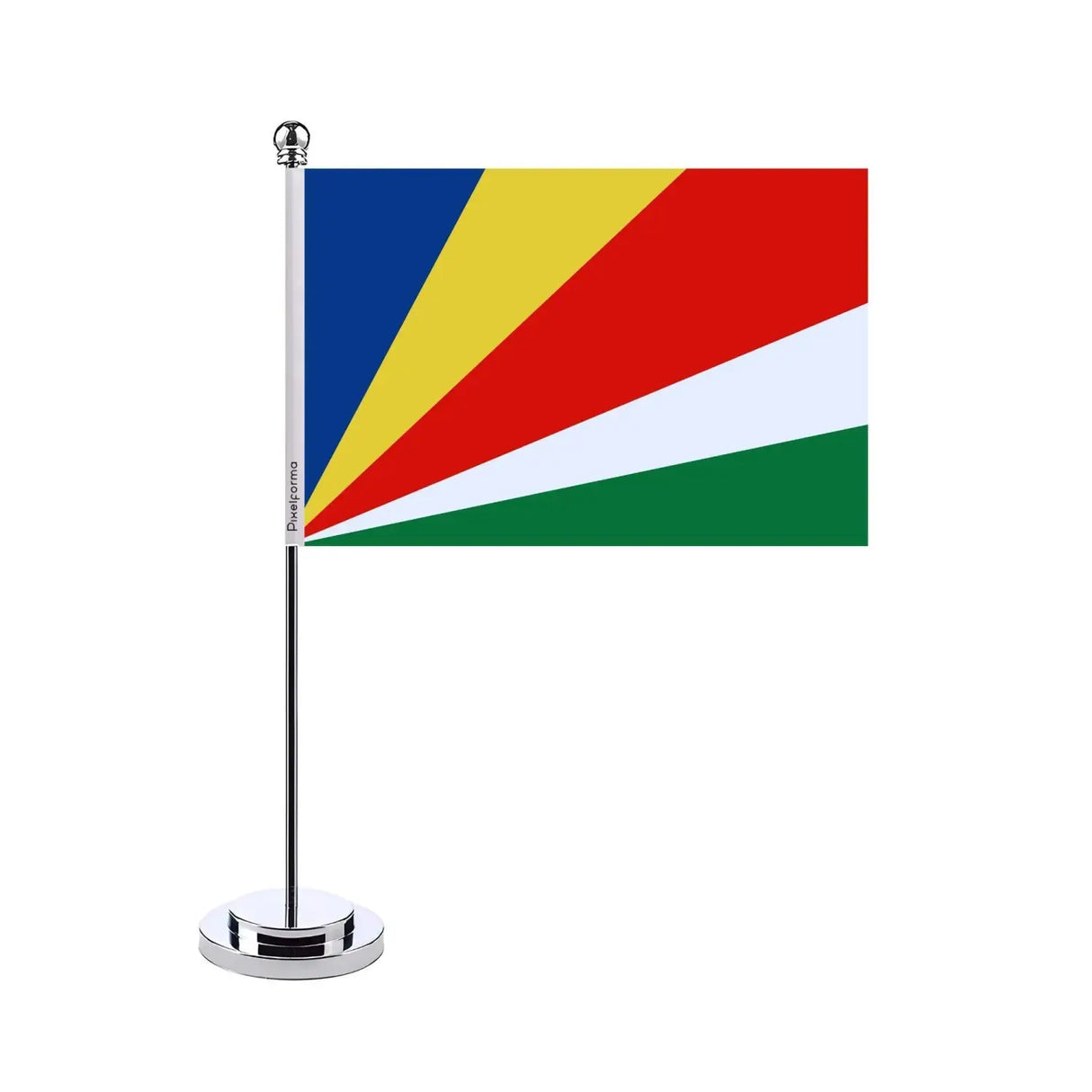 Drapeau bureau seychelles en polyester - pixelforma