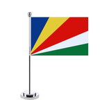 Drapeau bureau seychelles en polyester - pixelforma