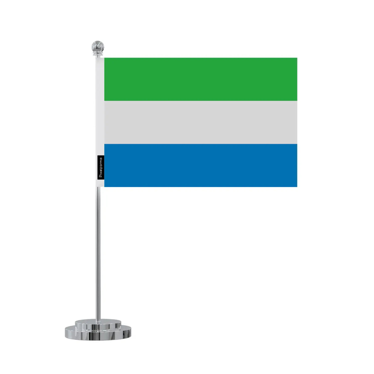 Drapeau bureau sierra leone en polyester - pixelforma