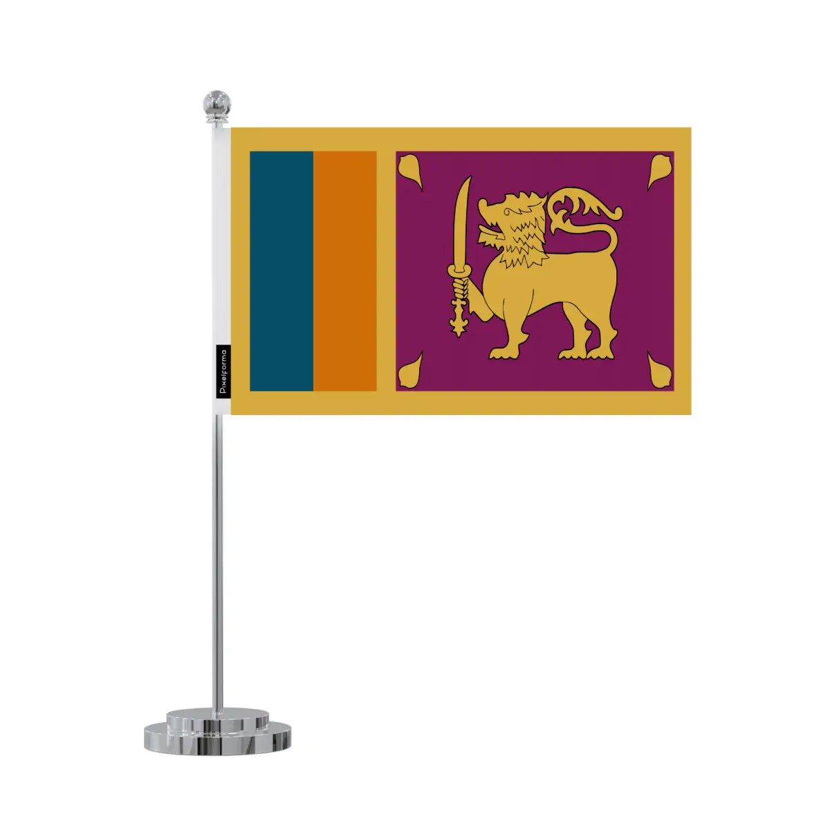 Drapeau bureau Sri Lanka en Polyester - Pixelforma 