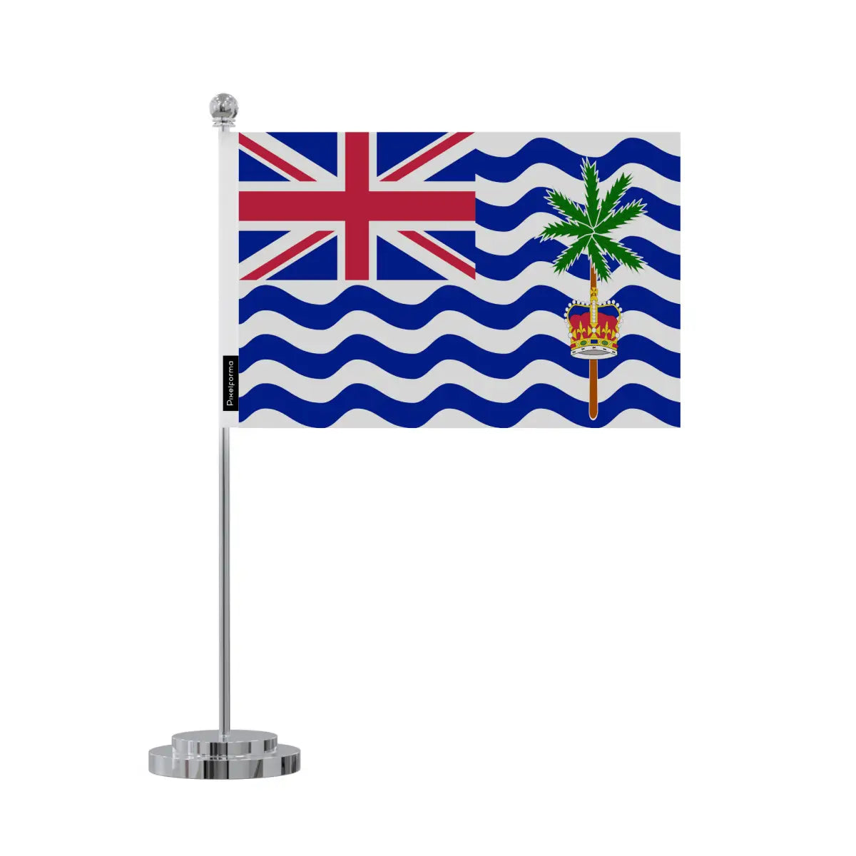 Drapeau bureau Territoire britannique de l'océan Indien en Polyester - Pixelforma 