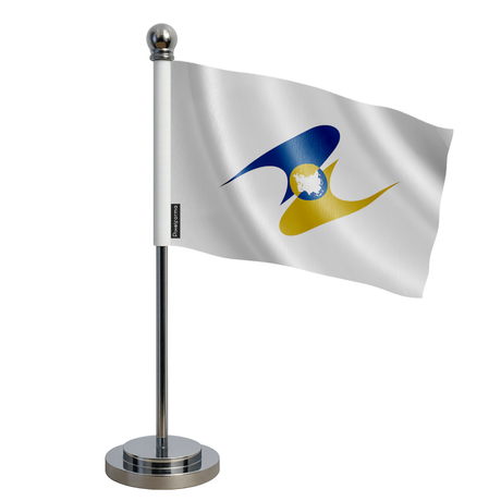 Drapeau bureau union économique eurasiatique en polyester - pixelforma