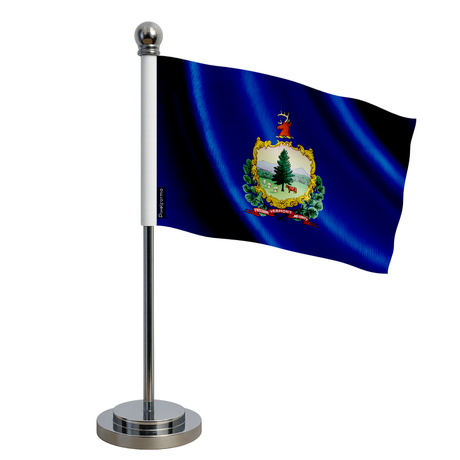 Drapeau bureau vermont en polyester - pixelforma