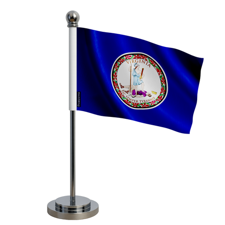 Drapeau bureau virginie en polyester - pixelforma