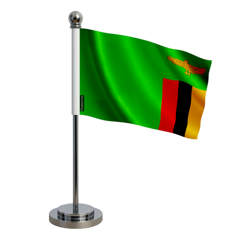 Drapeau bureau zambie en polyester - pixelforma