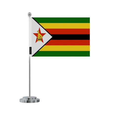 Drapeau bureau zimbabwe en polyester - pixelforma