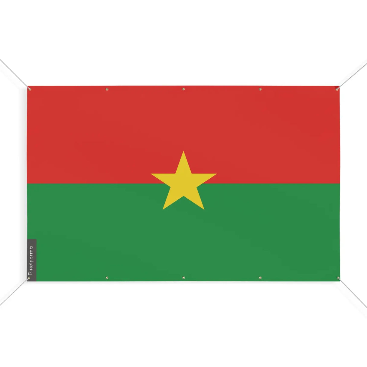 Drapeau burkina faso 10 oeillets en plusieurs tailles (s) - pixelforma