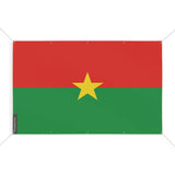 Drapeau burkina faso 10 oeillets en plusieurs tailles (s) - pixelforma