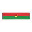 Drapeau burkina faso en polyester résistant aux intempéries