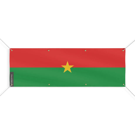 Drapeau burkina faso polyester résistant aux intempéries