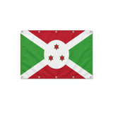 Drapeau du Burundi format S en polyester avec dix œillets