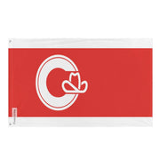 Drapeau calgary polyester résistant avec œillets à gauche