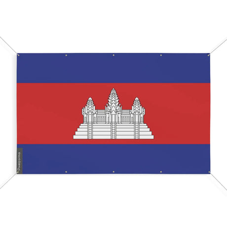 Drapeau cambodge 10 oeillets en plusieurs tailles (s) - pixelforma