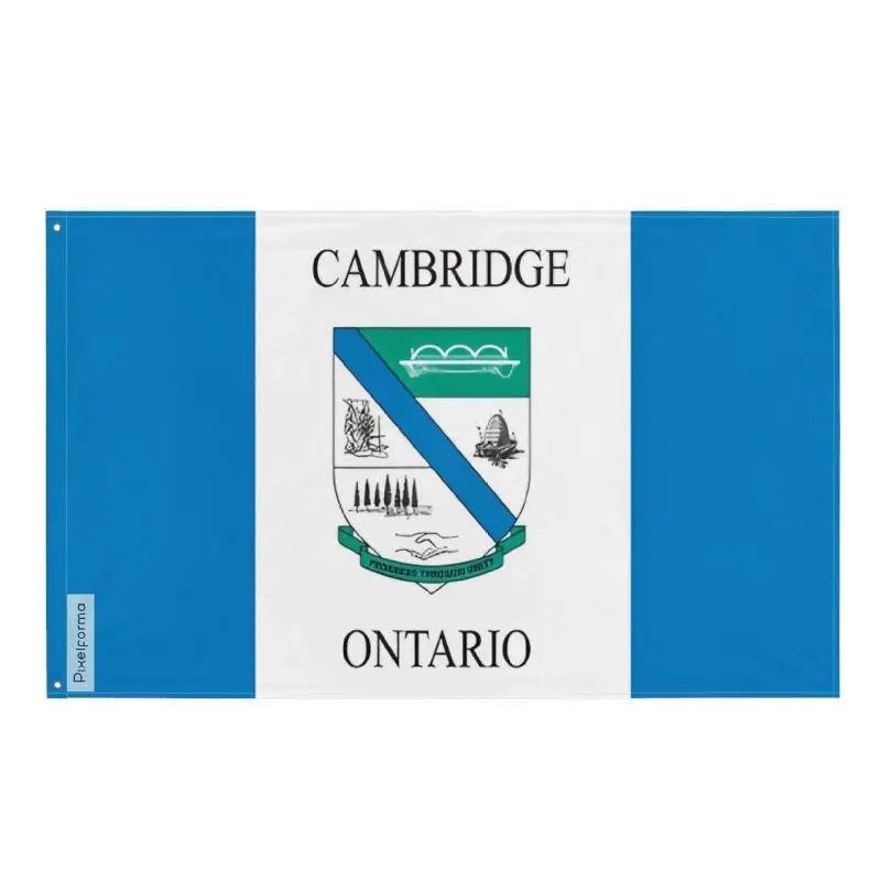 Cambridge heavy duty polyester flag with grommets on the left – Pixelforma