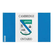 Drapeau cambridge polyester résistant avec œillets à gauche